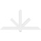 Ekena Millwork Kennewick Architectural Grade PVC Gable Bracket, 60"W x 30"H x 2"D x 4"F, 12/12 Pitch GBP060X30X0204KEN00 - alternate 3
